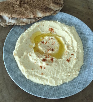 homemade hummus