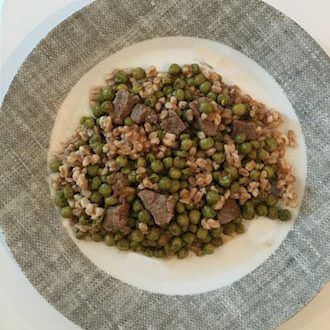 spelt and peas ragout