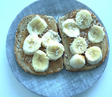 hazelnut banana bites