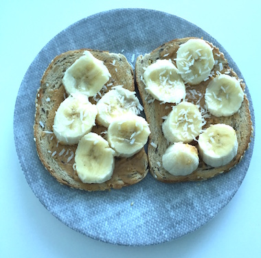 hazelnut banana bites