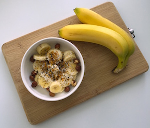 bee pollen banana snack