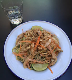 zucchini pad thai