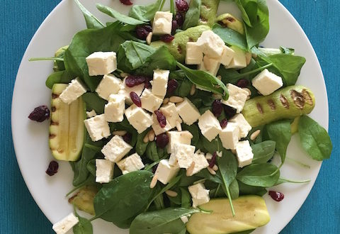 zucchini feta salad