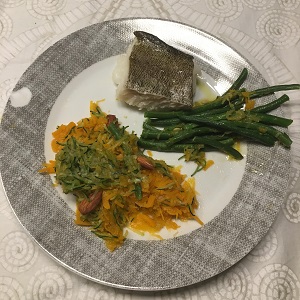 cod and veggies