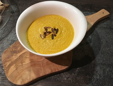 cumin and lemongrass carrot soup