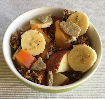 buck wheat and banana gluten free snack