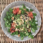 sprouted lentils salad