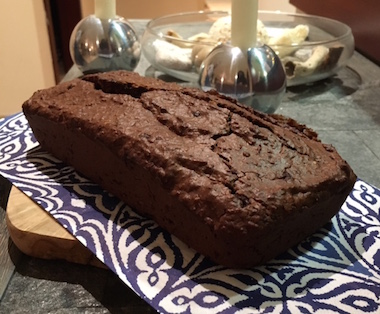 organic dark chocolate and coconut bread